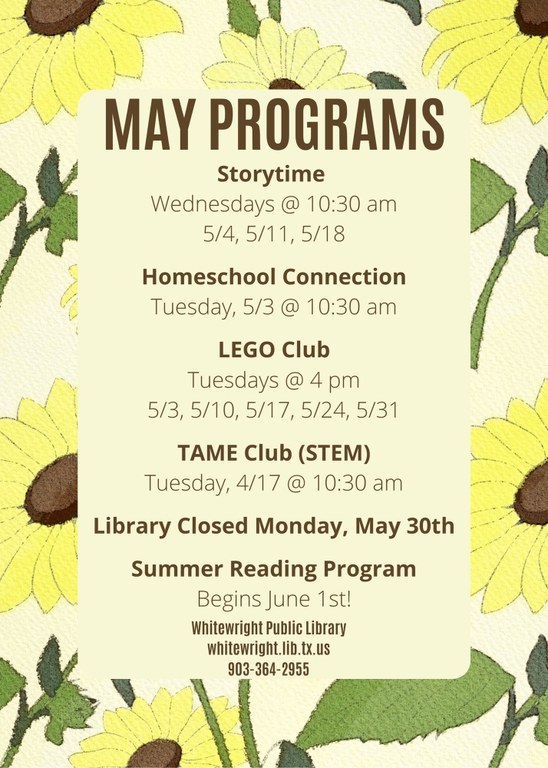 May Programs