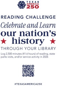 Whitewright Public Library Announces Texas America250 Reading Challenge
